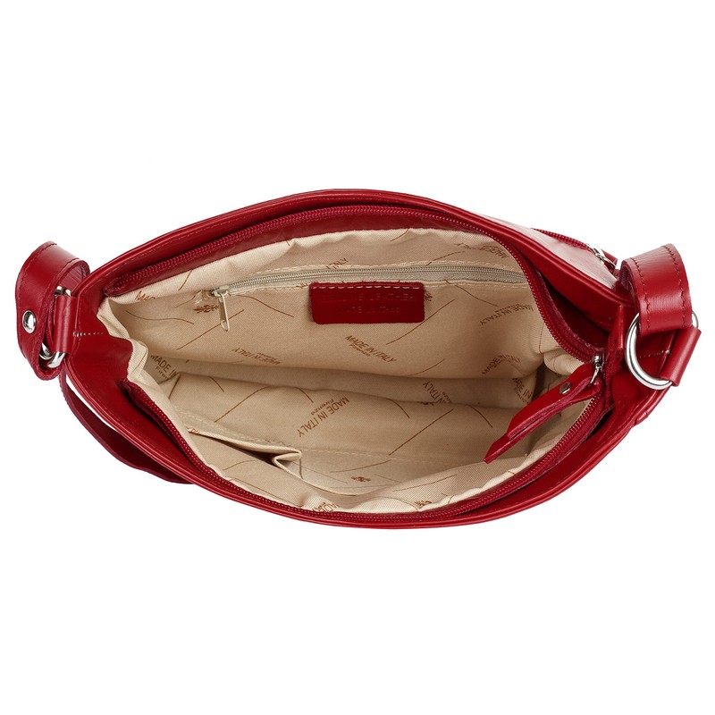 Samantha Look Women's Genuine Leather Shoulder Bag, Classic Shoulder Bag,