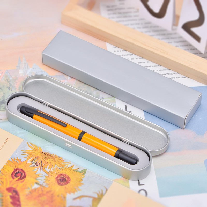 Jinhao 10 Series Press Fountain Pen Orange Retractable Extra Fine