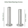 Qjaiune 8PCS Inline Skate Wheels Screws, 6mm OD Roller Skate