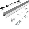 JUBEST 6FT Commercial Grade Pocket Door Hardware and Track Set