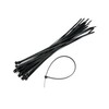 Boltza Wetterbeständige Kabelbinder, 300 mm x 4,8 mm, schwarz, 100