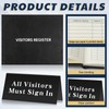 Affrolling 3 Pcs Visitor Log Book Set,120 Pages 8 7/8"