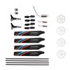 Helicopter Full Replacement Parts Set with 7 Accessories RC Rotor