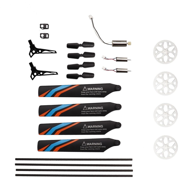 Helicopter Full Replacement Parts Set with 7 Accessories RC Rotor