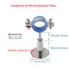 bociloy 304 Stainless Steel Wall Mount Ceiling Mount Pipe Supports,