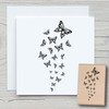 Newstamps Stamp Butterfly Swarm Motif Stamp Large Wooden & Rubber