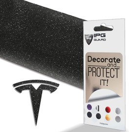 IPG Compatible with Model Y Decal (8 Logo Set) Stickers Set Personalize Your Vehicle (Glitter-Black)