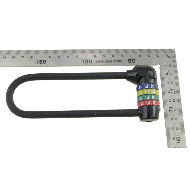 KATSU 4 Digit Combination Padlock Extra Long Shackle Zinc Alloy