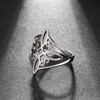 SIPURIS Witches Knot Celtic Knot Ring Witchcraft Stainless Steel Geometric