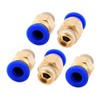 sourcing map 5pcs 1/8BSP Male to 6mm OD Push in
