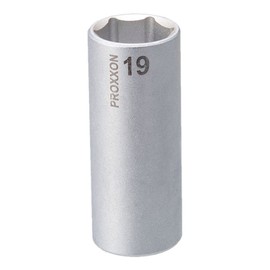 PROXXON No. 83547 Deep Socket, 3/8 inch, 0.7 inch (19 mm)