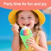 Lyreh 10pcs Reusable Snow Cone Cups, 4.1x3.1 Inch Plastic Shaved