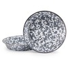 Golden Rabbit Enamelware - 10" Pie Plate (Grey Swirl)