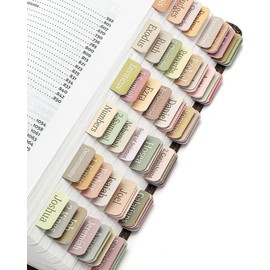 Zeayebsr 10 Sheets Laminated Bible Tabs Bible Index Tabs for Learning Bible Blank Tabs Bible Tabs for Women/Men Bible Book Tabs for Old and New Testament Christian Gift