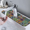 Faucet Drying Mat for Kitchen Sink Absorbent Microfiber Fast Drying