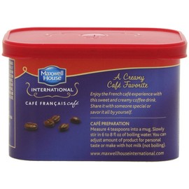Maxwell House International Coffee Cafe Francais, 7.6 Ounce Cans (Pack of 8)