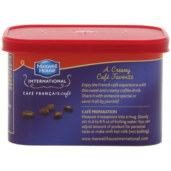 Maxwell House International Coffee Cafe Francais, 7.6 Ounce Cans (Pack of 8)