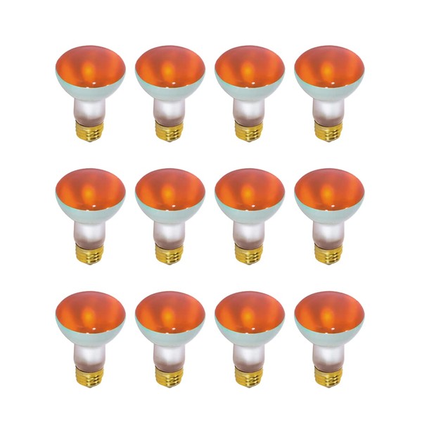 Satco S3203-12PK Light, 12 Pack, Amber, 12 Count