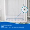 Kenney KN61443 Medium Weight 5 Gauge Waterproof PEVA Shower Curtain