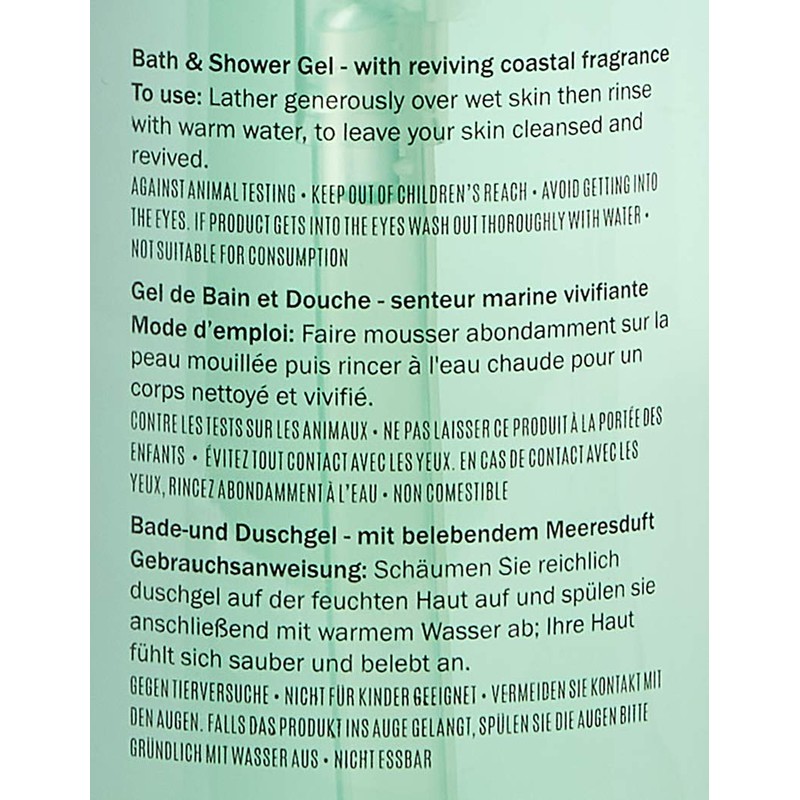 Scottish Fine Soaps Au Lait Bath & Shower Gel 300ml