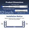 ToBeGreat Heavy Duty Drawer Slides with Lock 12 Inch,Full Extension
