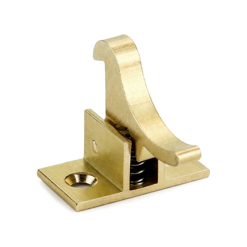 QWORK Brass Heavy Duty Elbow Latch Cabinet Door/Window Catch, 4