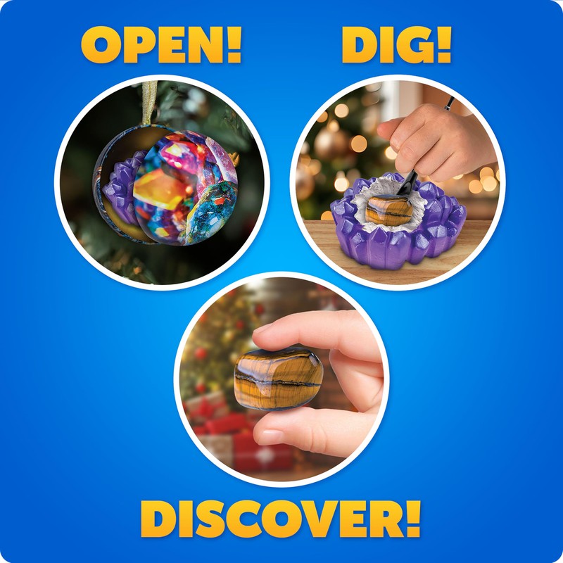 Blue Marble Science Surprise Christmas Ornament Dig Kits – 4