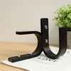 OCIOLI 2 Pieces Curtain Tiebacks Wood Curtain Holdbacks U Shaped
