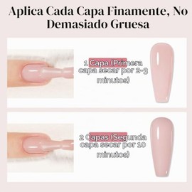 Esmalte de uñas color nude de secado rápido, esmalte de uñas de color natural | Esmalte corrector de uñas de larga duración y secado rápido, 0.4 fl oz