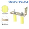 sourcing map 2Pcs Slide Gate Guide Roller, 3" Nylon Rollers
