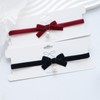 Ahegao Women's Velvet Bow Choker Set of 2 Cute Choker
