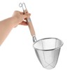 HOLIDYOYO Mesh Pasta Strainer Basket with Wooden Handle, Stainless Steel