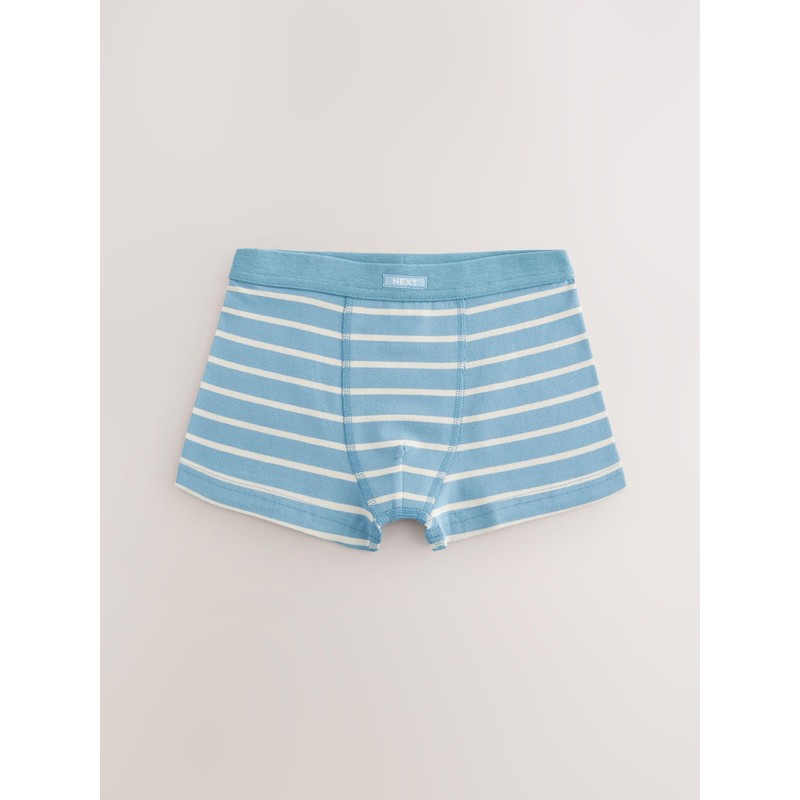 NEXT 7 x Soft Waistband Boxer Shorts, Blue Stripe, 3