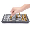 Foldable Magnetic Chess Set with Deluxe Gold and Silver Magnet
