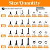 1780 Pcs M2 M4 M5 M3 Screws Set, Metric Bolt