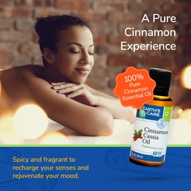 Earth's Care Cinnamon Cassia Oil - Cinnamon Essential Oil - 100% Pure Cinnamon Essential Oil for Diffuser - 1 Fl OZ (3 Bottles)