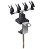 Agora-Tec® Airbrush Holder AT-AH-01 zur Halterung von 4 Airbrushpistolen Montage am Tisch oder Druckregler 360 ° drehbar