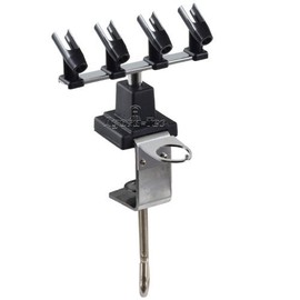 Agora-Tec® Airbrush Holder AT-AH-01 zur Halterung von 4 Airbrushpistolen Montage am Tisch oder Druckregler 360 ° drehbar