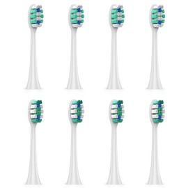 8 Pcs Toothbrush Heads for Rtauys S5 Series, Replacement Brush Heads for Rtauys, Electric Toothbrush Replacement Heads for S5 Series - White (White, 8pcs)
