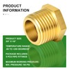TAISHER 10PCS Brass Reducer Hex Bushing Threaded Pipe Fitting 3/8"