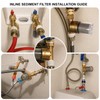 ZHYUUAX YH01 Reusable Washing Machine Water Filter, 40 Micron Brass