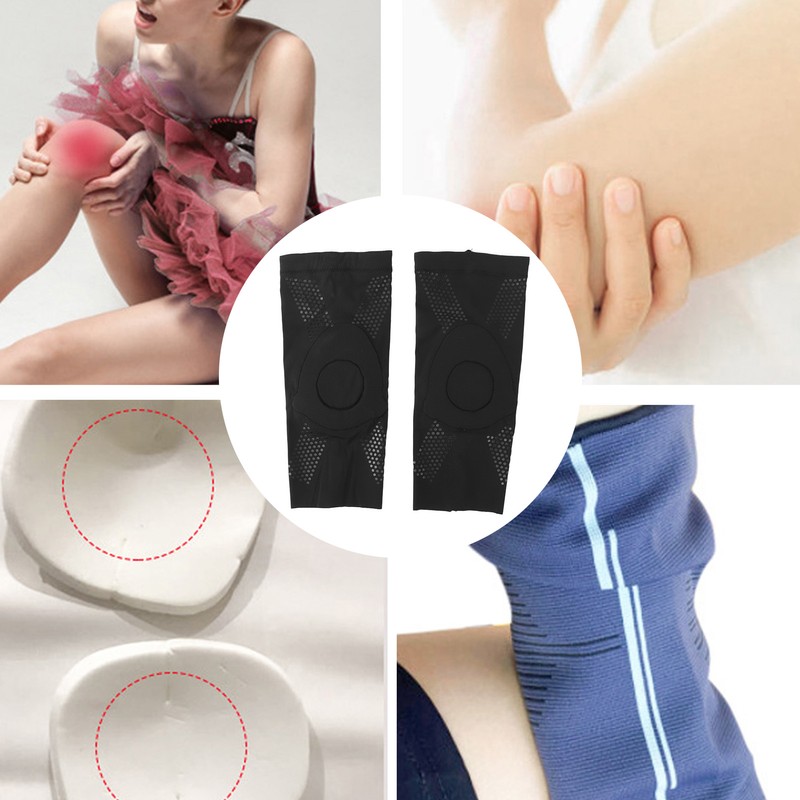 Anti Slip Knee Brace Professional Breathable Soft Silicone Shock Absorbing