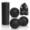 LOPHE 3 Pcs Massage Ball Set, Muscle Massage Foam Roller,