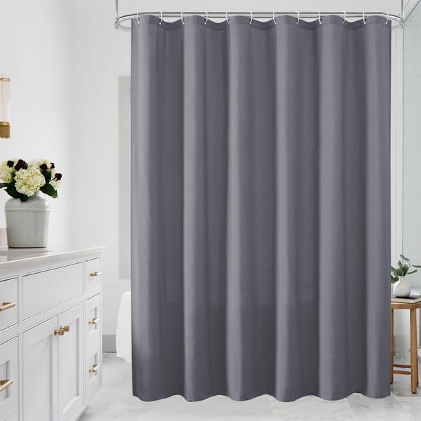 Shower Curtain, Mould Proof Resistant and Waterproof Washable Polyester Fabric