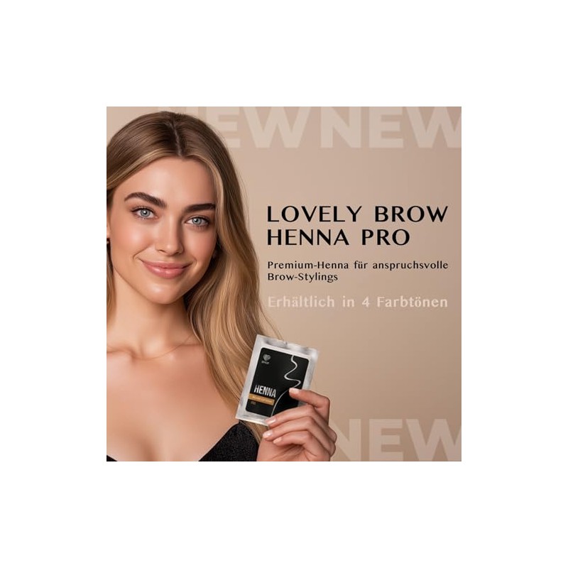 LOVELY Henna Legendary Brown Eyebrow Colour, 5 g, for Defined