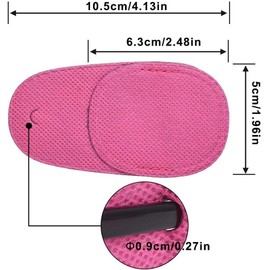 6 Piezas Parche para Anteojos, Tamaño Grande Parches Oculares Niños, Gafas para Vagos, Parches para Ojos para Gafas, Reutilizable no Tejido Gafas para Vagos para Adultos Niños Ojo Perezoso Ambliopía Estrabismo (Rosa)