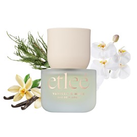 ETLEÉ Vanilla & Musk Eau de Parfum 1.01oz, Long Lasting Perfume Inspired by Phlr Vanilla Skin, Floral Fruity Gourmand Notes With Amber, Sandalwood, Cypress & Orchid, Luxury Fragrance for Women & Men