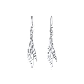 Elli Women's Earrings Leaves Boho Festival in 925 Sterling Silver, Sterling Silver, None