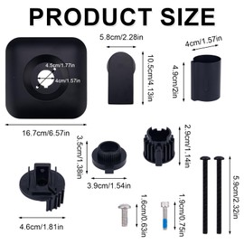 BOXOB Shower Trim Kit Replacement for Moen, Black Metal Shower Faucet Handle Posi-Temp Pressure-Balancing Valve Compatible with Moen 2570 2590 2510 2520(Valve Plug and Seat Not Included)