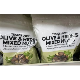 Trader Joe's 2 Packs Trader Joe's Olive & Herbs Mixed Nuts 10 OZ Each Pack